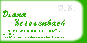 diana weissenbach business card